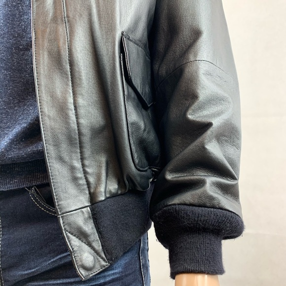 Airborne Flight Aviator Bomber Jacket Size Medium - Picture 3 of 6